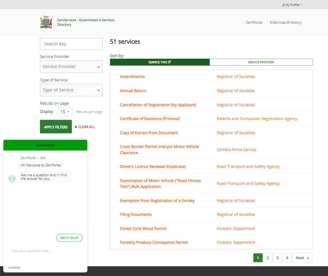ZamPortal Support for Users